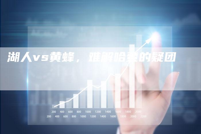 湖人vs黄蜂,难解哈登的疑团-新娱乐网首页